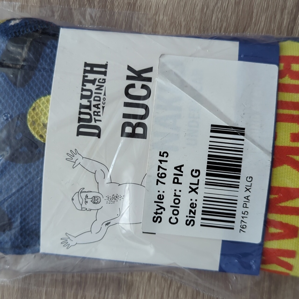Duluth Trading Co Buck Naked Pattern Boxer Briefs- XL - Picture 3 of 5